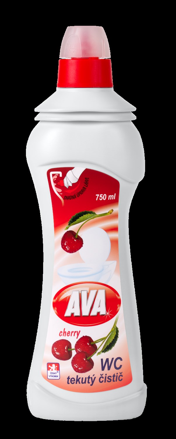 AVA tekutý čistič WC 750 ml cherry