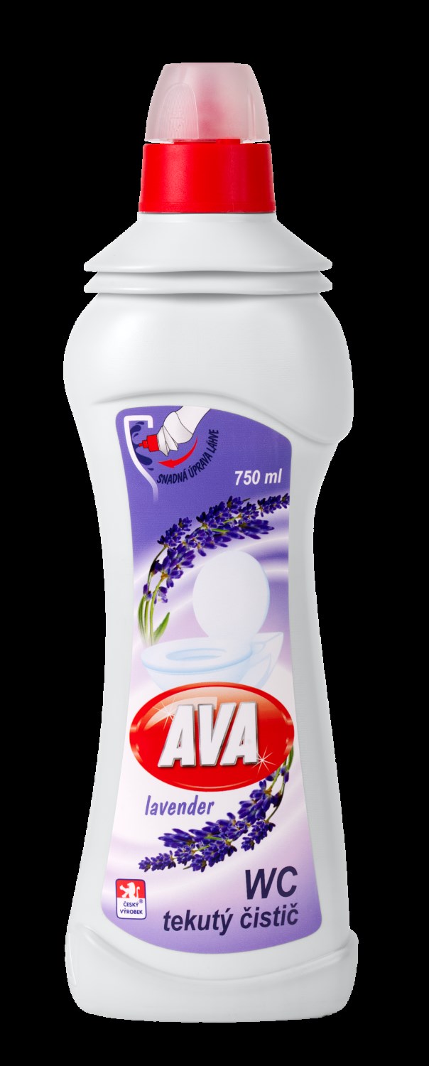 AVA tekutý čistič WC 750 ml lavender
