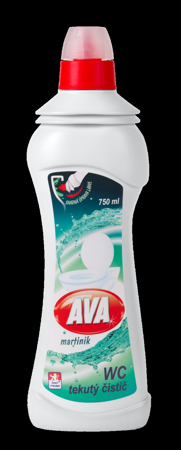 AVA tekutý čistič WC 750 ml martinik