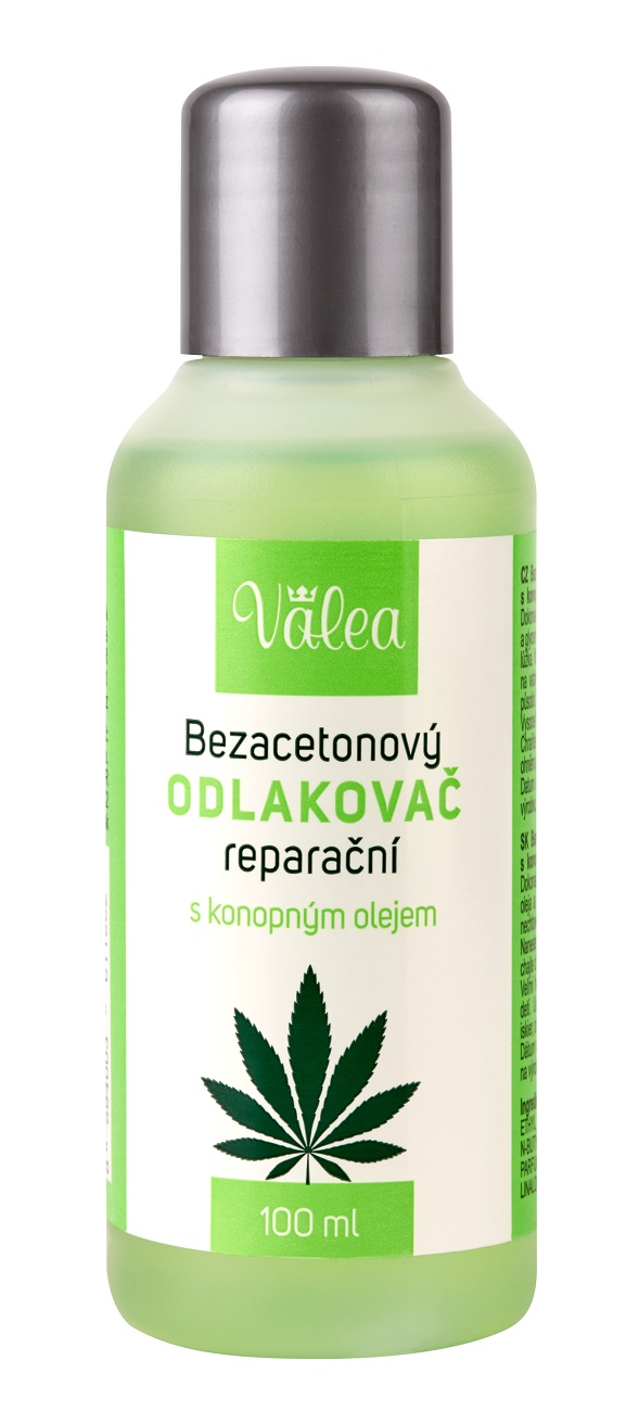 Bezacetonový odlakovač s konopným olejem 100 ml
