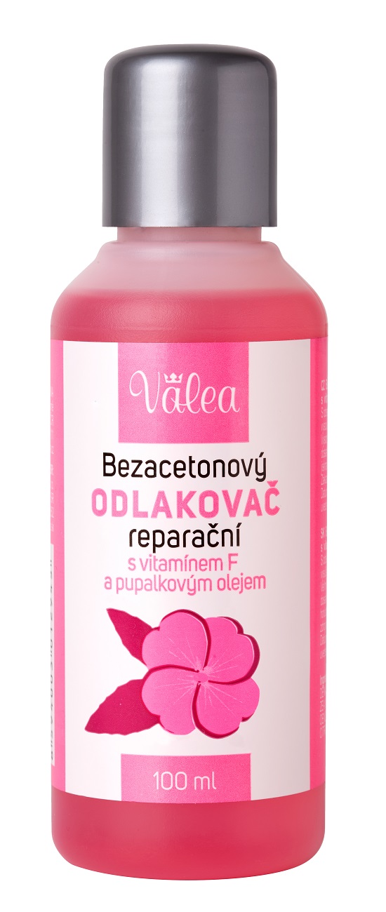 Bezacetonový odlakovač s vitamínem F a pupalkovým olejem 100ml
